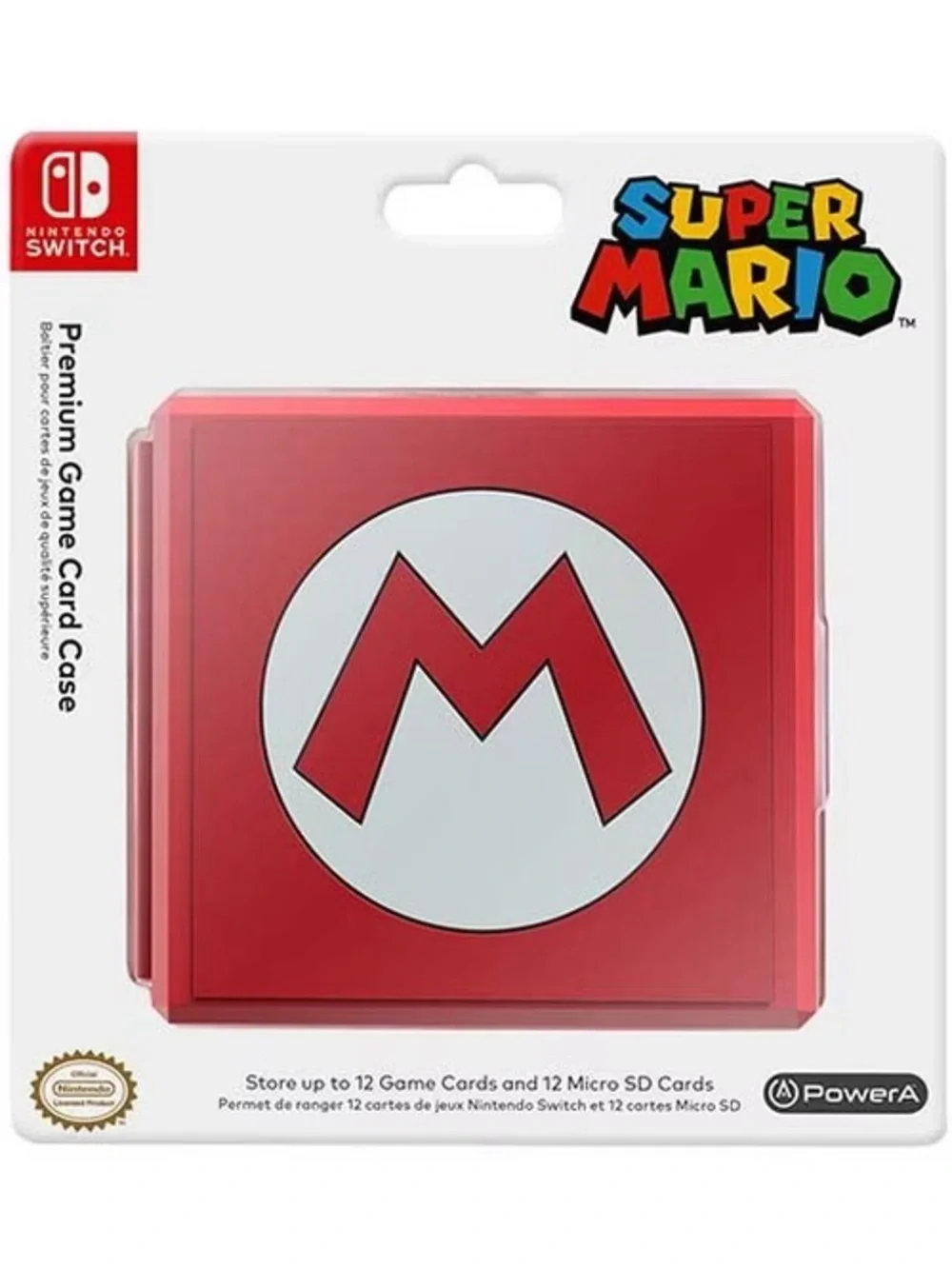 Nintendo Switch Red Mario Game Card Organizer